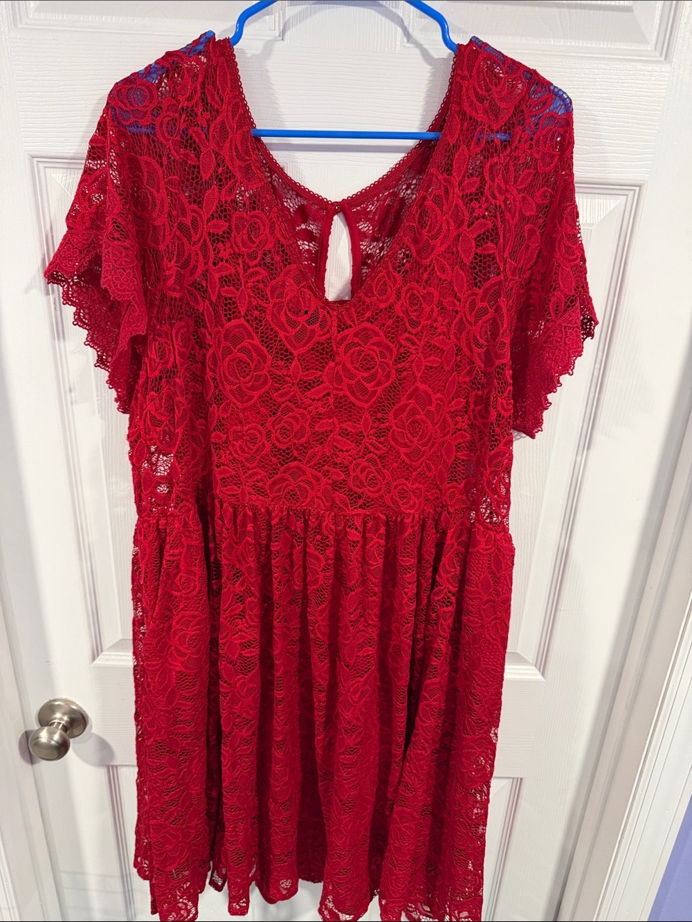 torrid Red Lace Midi Dress